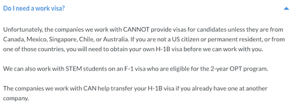 TripleByteのFAQ・ビザは必要ですか？